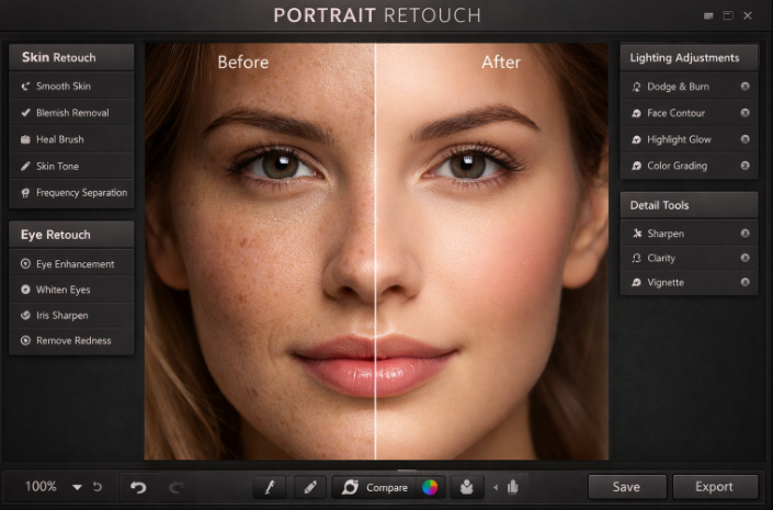 6 Portrait Retouching and Enhancement Package - Image 1
